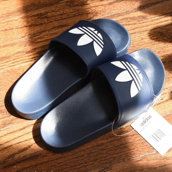 BLUE ADIDAS SLIDES - Picture 4 of 6